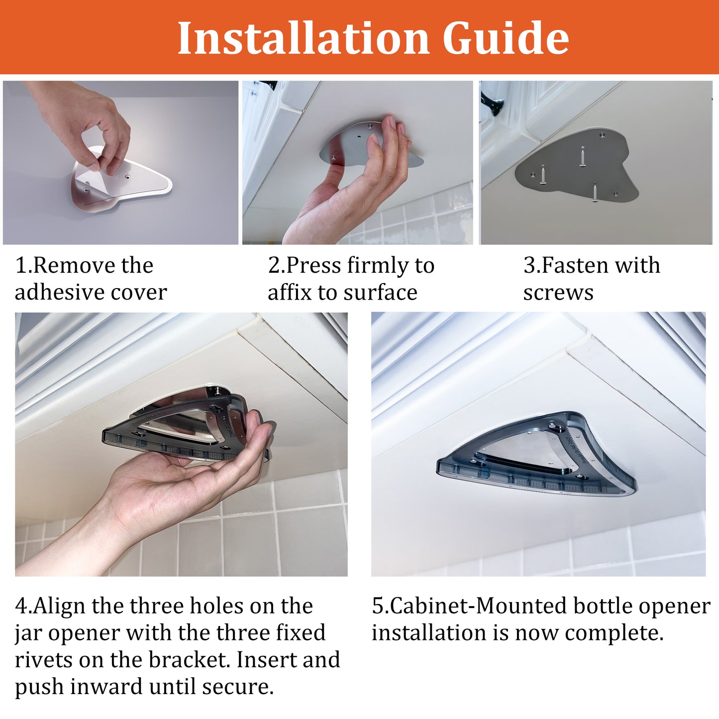 Uinxan Jar Opener for Weak Hands & Seniors with Arthritis,Handheld&Under-Shelf Twist Off Bottle Caps,One-Handed Lid Open,Patent Unique Kitchen Gadget–Christmas Gift for Elderly,Women&Men(Blue)