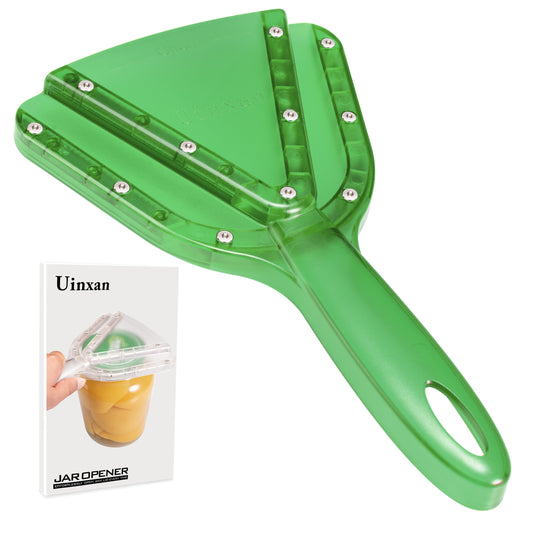 Uinxan Jar Opener for Weak Hand & Seniors with Arthritis,Easy Twist Off Bottle Caps,Patent | Unique Kitchen Gadgets, Christmas Gifts for Elderly/Women/Men(Green)