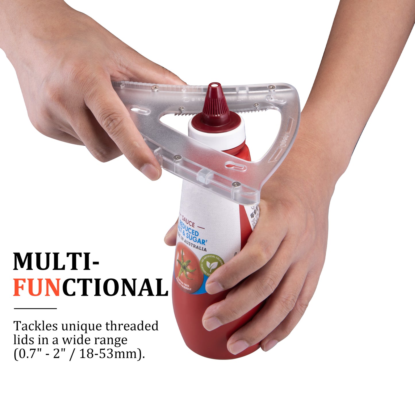 Uinxan Jar Opener for Weak Hands & Seniors with Arthritis,Handheld&Under-Shelf Twist Off Bottle Caps,One-Handed Lid Open,Patent Unique Kitchen Gadget–Christmas Gift for Elderly,Women&Men(Blue)