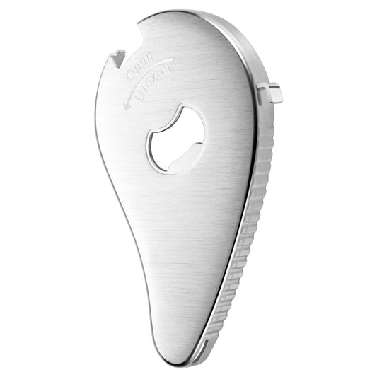 Uinxan Multifunctional Jar and Bottle Opener-Pull Tab Can Openers,Portable,Twist Off 0.6-2.7in Lids,Sealed Rings | Cap Remover Tool,Patent&Unique Gadgets for Weak Hands,Seniors,Elderly,Stainless Steel