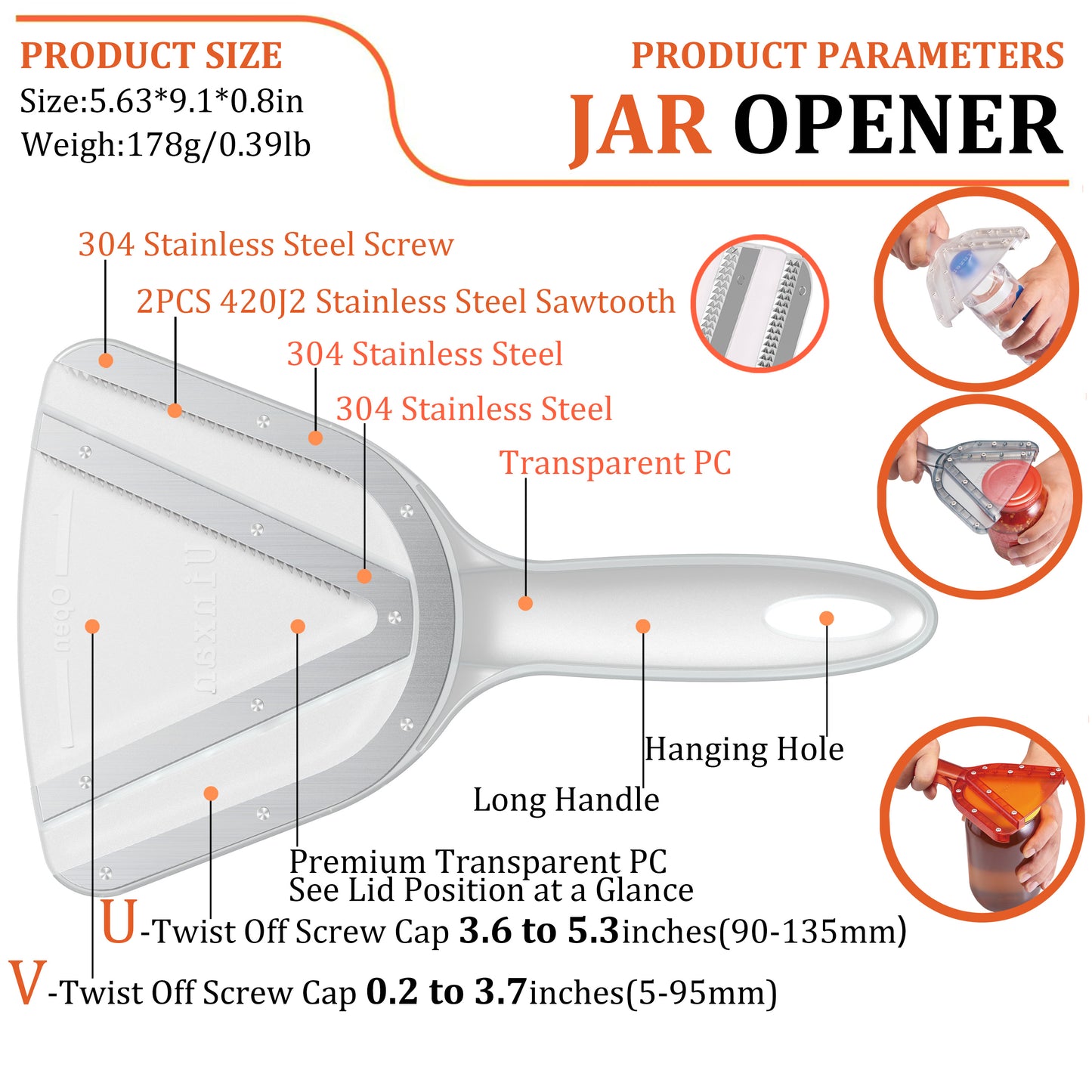 Uinxan Jar Opener for Weak Hand & Seniors with Arthritis,Easy Twist Off Bottle Caps,Patent | Unique Kitchen Gadgets, Christmas Gifts for Elderly/Women/Men(Pink)
